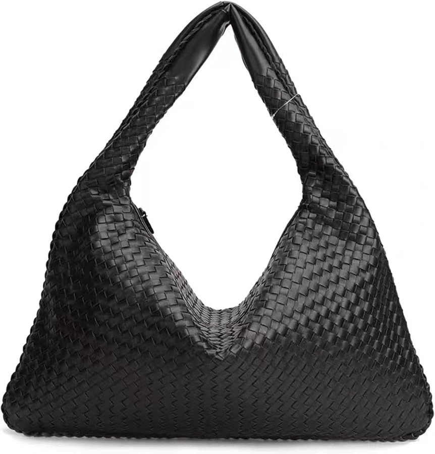 2024 Woven Leather Hobo Bag Top-handle Shoulder Bag, Tote Bags for Women Underarm Handmade Handba... | Amazon (US)
