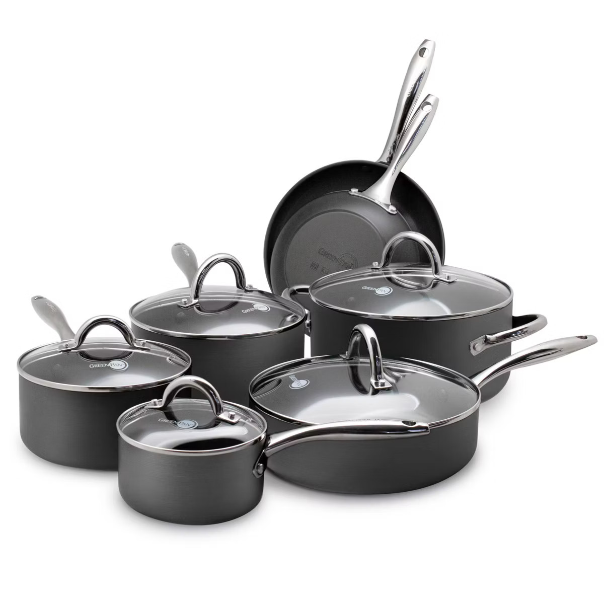 GreenPan Madison 12pc Hard Anodized Ceramic Non-Stick Cookware Set | Target