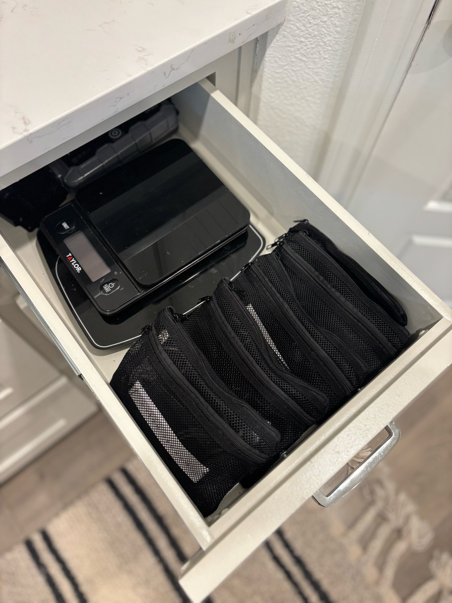 My junk drawer is getting more organized! I used these small mesh bags to organize my cords. Since I already have a thermal printer, I just used that to make labels via Canva, stuck them in the front pocket so I know which cords are for what, and it looks so much better!  I do think the larger ones could also be used to organize toys and games too!

#LTKHome #LTKSaleAlert #LTKstorytime