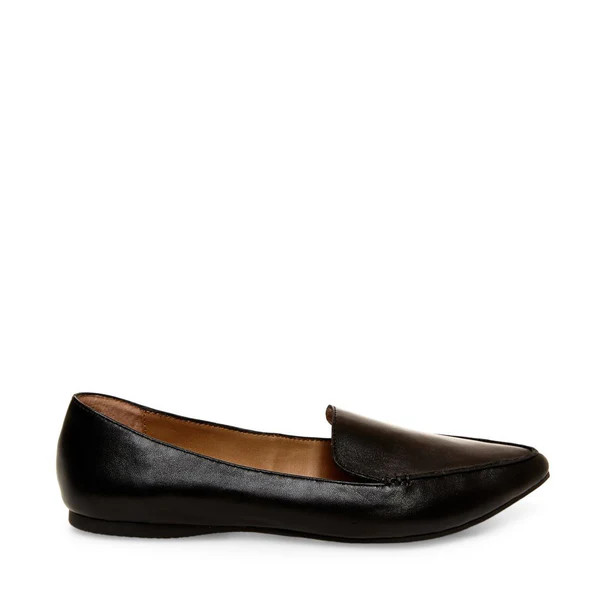 FEATHER BLACK LEATHER | Steve Madden (Canada)