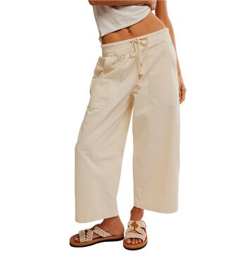 Free People Easy Peasy Wide Drawstring Elastic Waist Wide Leg Pull-On Pants | Dillard's | Dillard's