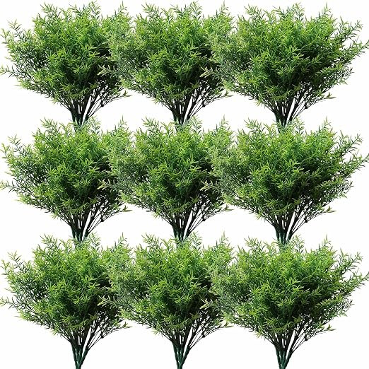 18PCS UV Resistant Artificial Rosemary Plants for Outdoors, Fake Greenery | UV protected plastic,... | Amazon (US)