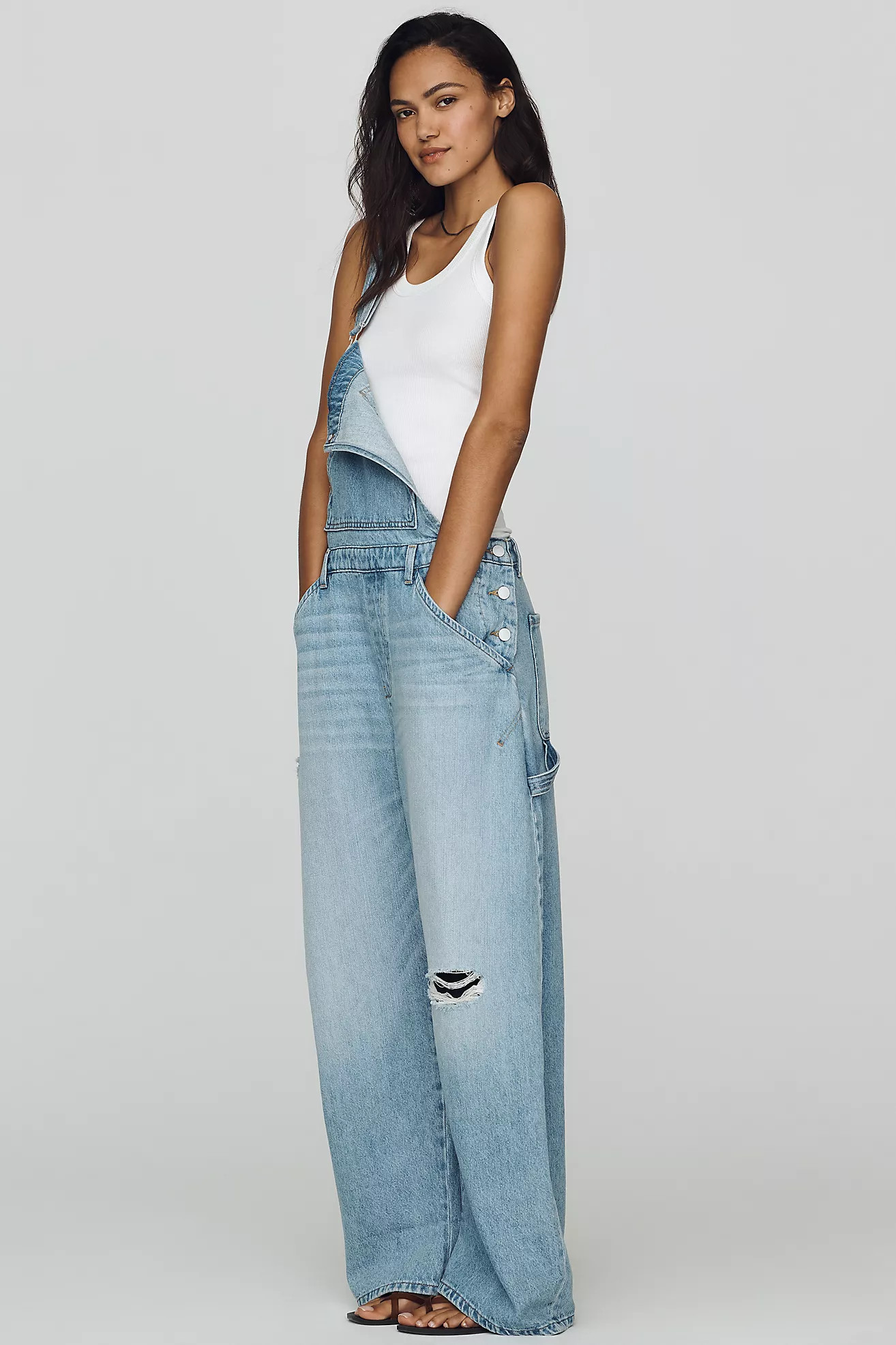 Pilcro Kayden Carpenter Barrel Overalls | Anthropologie (US)