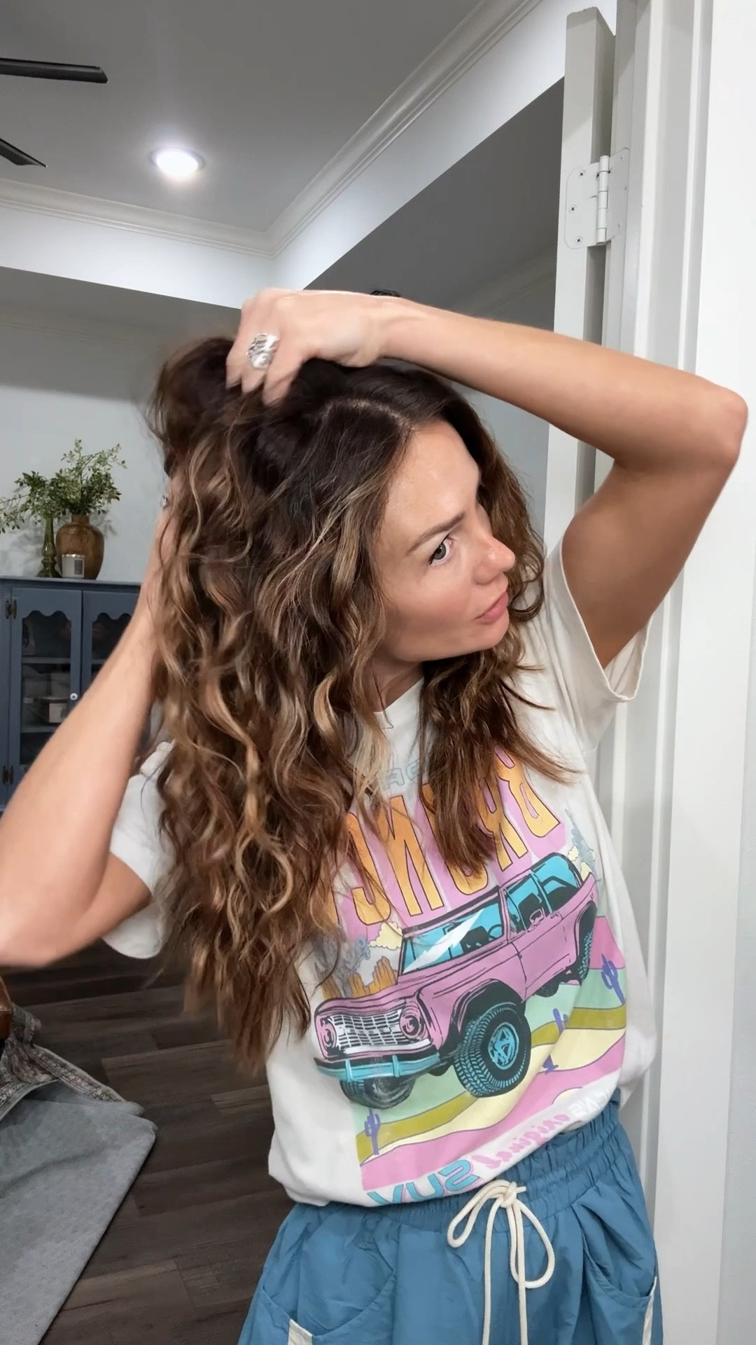 Wavy French braid hair! I washed &amp; let air dry until almost dry. Linking the products I used before braiding ❤️

#LTKdayinmylife #LTKBeauty #LTKmorningroutine