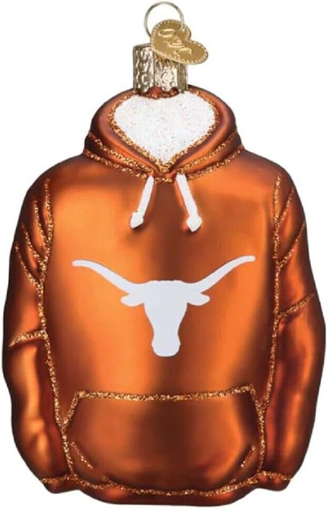 Old World Christmas Texas Longhorns Hoodie Glass Blown Ornament for Christmas Tree, Handcrafted H... | Amazon (US)