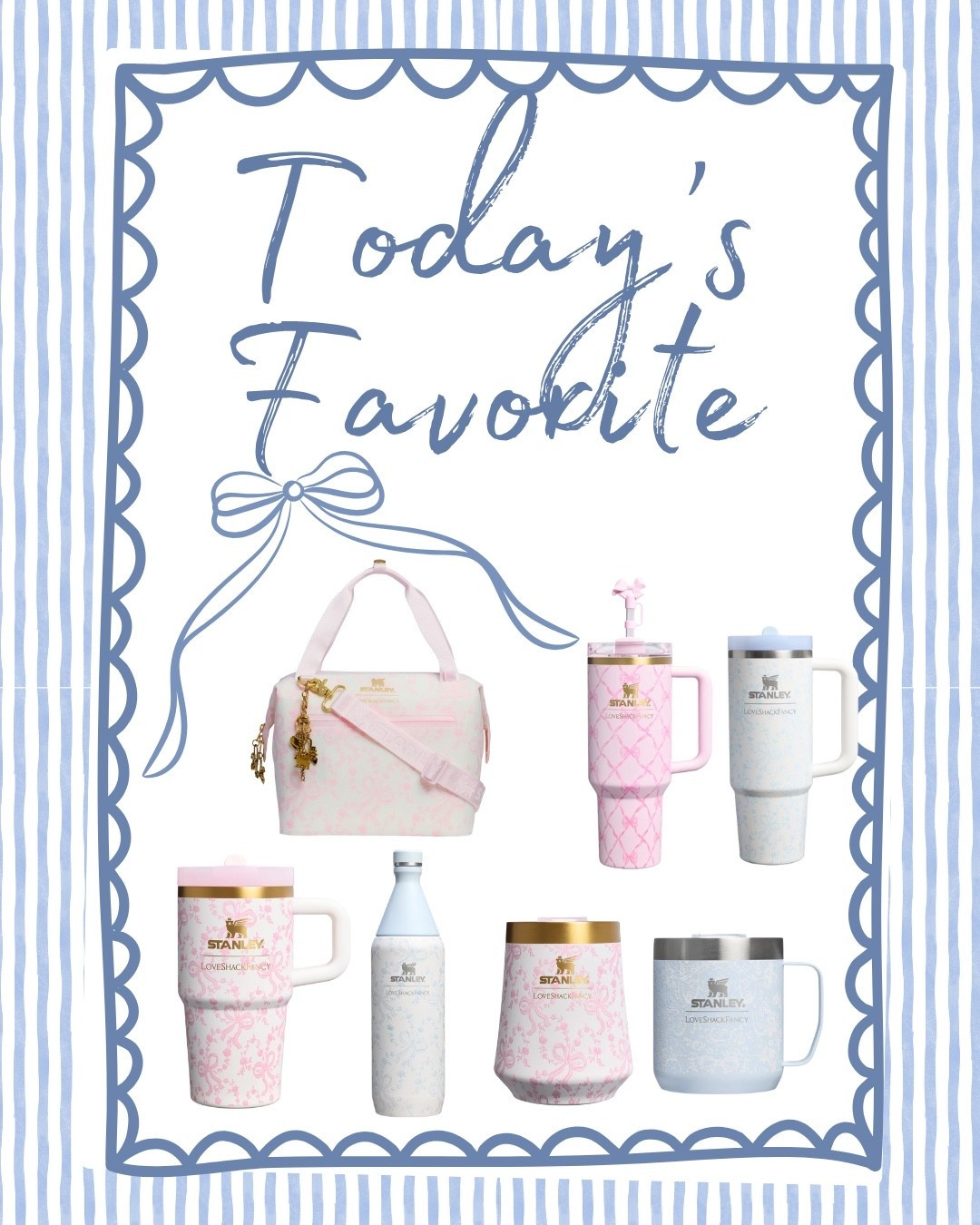 Can’t let the day pass by without mentioning the latest Love Shack Fancy x Stanley collab! 🎀 There are four different prints to choose from and multiple sizes. My 9yo has been begging for one of these for forever…grab one now as a Christmas gift because these will go quickly! 🩷🩵🎀 

#LTKHoliday #LTKGiftGuide #LTKFindsUnder100