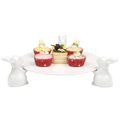 Netherby Bunny Ceramic Cake Stand | Wayfair North America