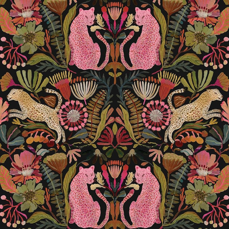 Big Cats - Black (Size:24 x 36 Inches; Material:Peel and Stick;) | Amazon (US)
