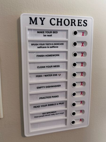 Kids chores for daily reminder and self learning / daily responsibilities 

#LTKfamily