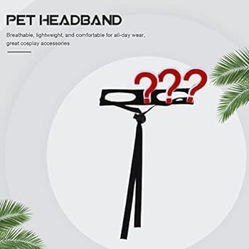 Balacoo Pet Headband Question Mark Head Bopper Holiday Dog Costume Pet Helmet Cosplay Crown for F... | Amazon (US)