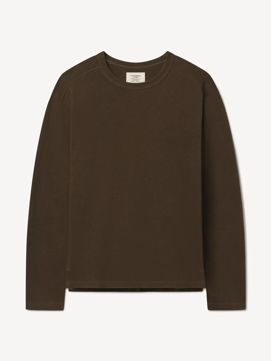 Carob Brown Field-Spec Rugby Crew - Buck Mason- Modern American Classics | Buck Mason