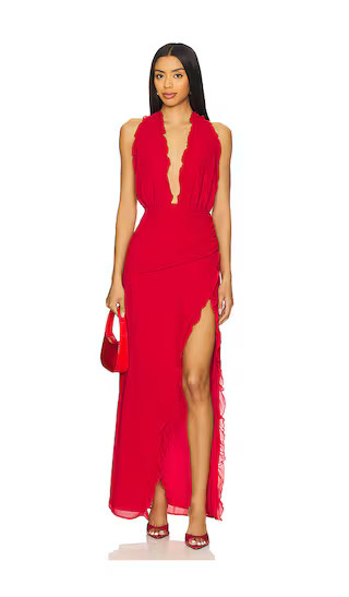 Estrella Maxi Dress in Red | Revolve Clothing (Global)