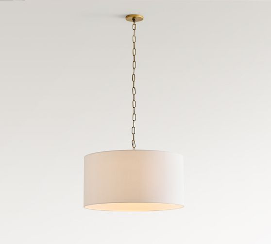 Linen Drum Pendant (18"-24") | Pottery Barn (US)