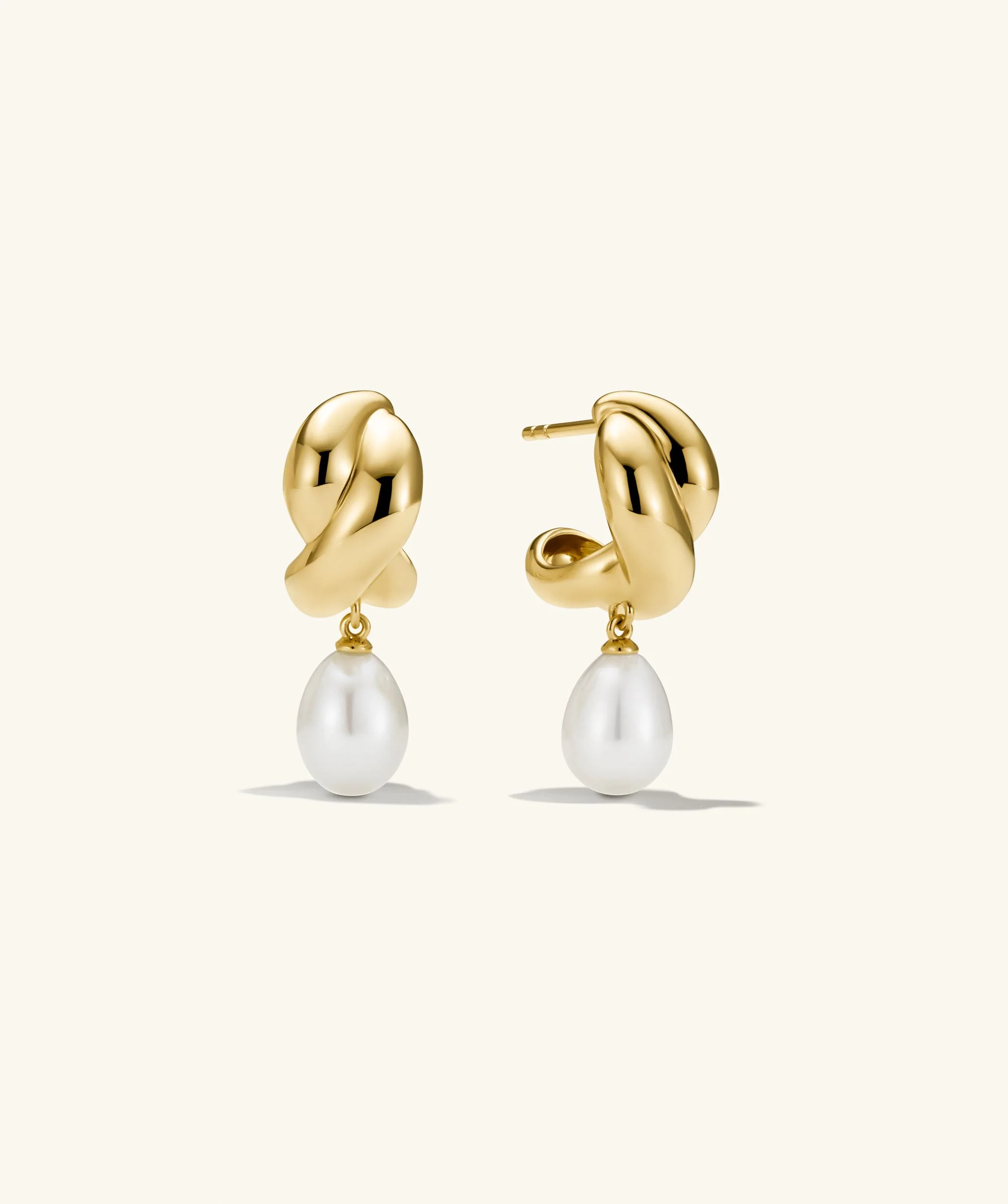 Brioche Pearl Drop Earring | Mejuri Fine Crew