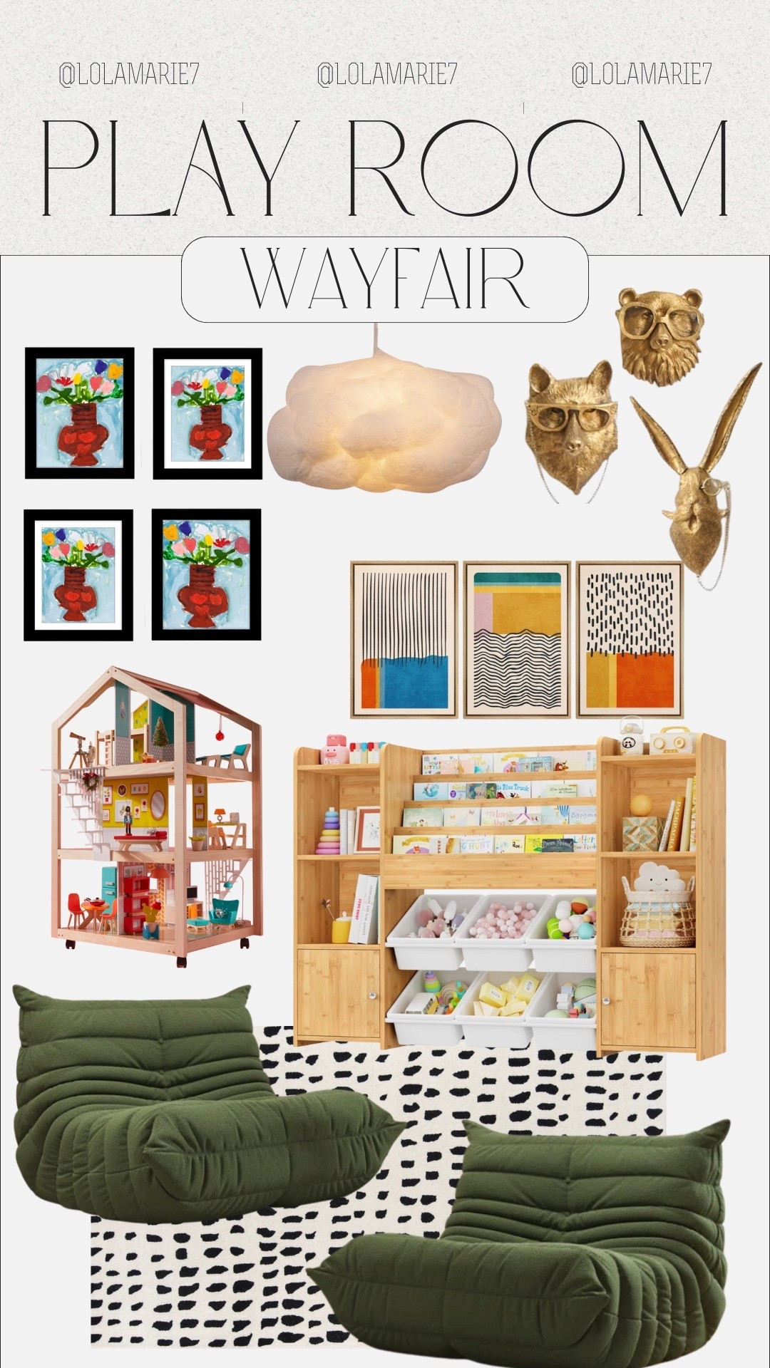 Playroom Inspo 🎨🧸🪁

#wayfair #playroom #kids #nursey 

#LTKHome #LTKFindsUnder100 #LTKKids