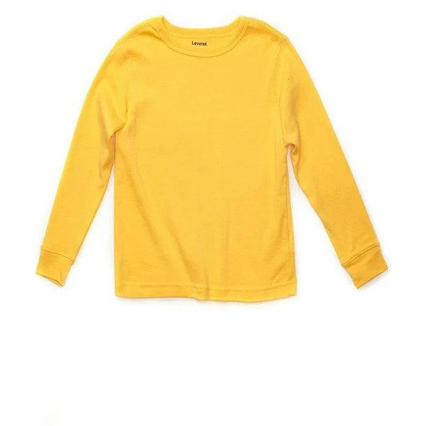 Long Sleeve Boys Girls Kids & Toddler T-Shirt 100% Cotton (2-14 Years) Variety of Colors - Walmar... | Walmart (US)