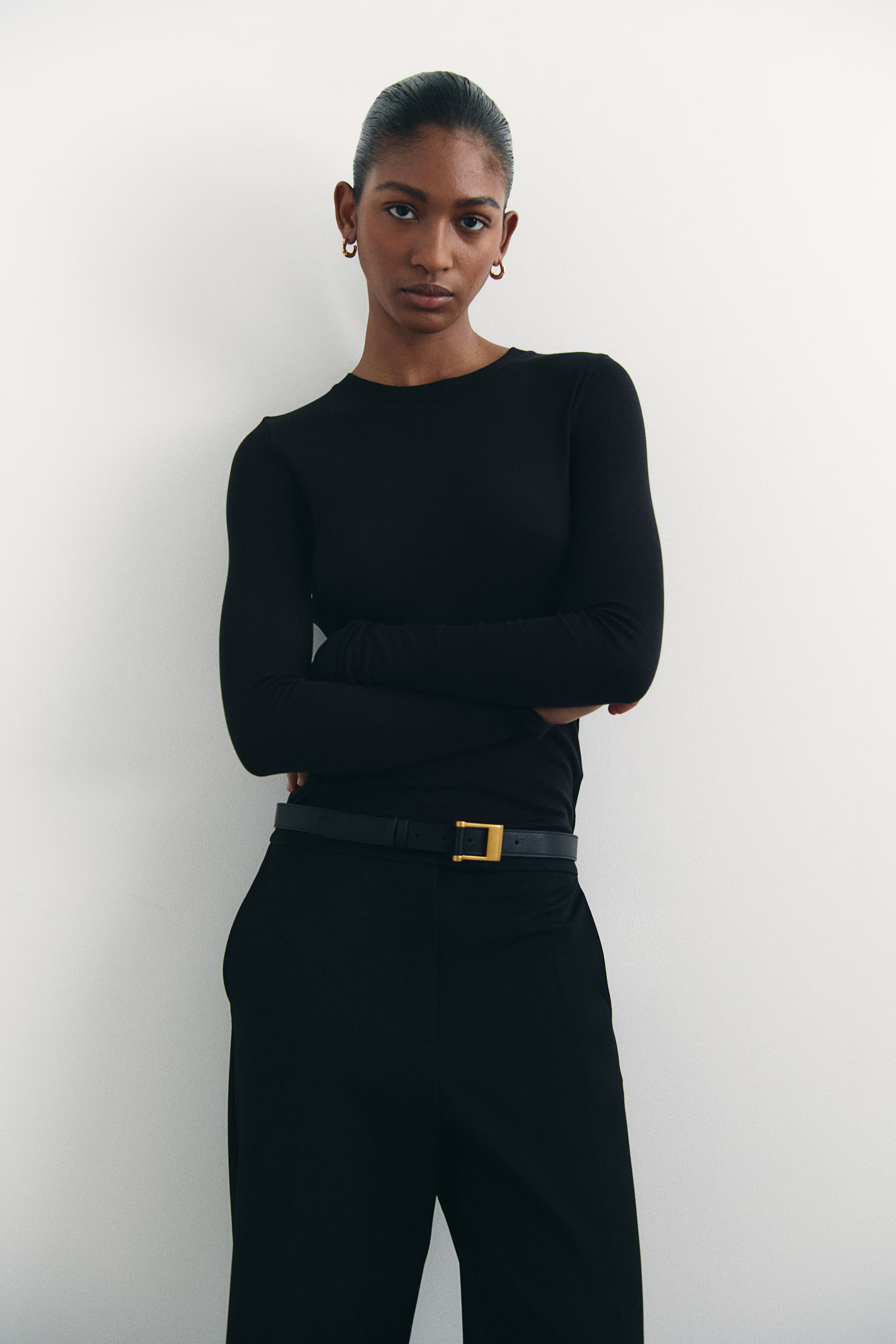 Bootcut trousers - Black - Ladies | H&M GB | H&M (UK, MY, IN, SG, PH, TW, HK)