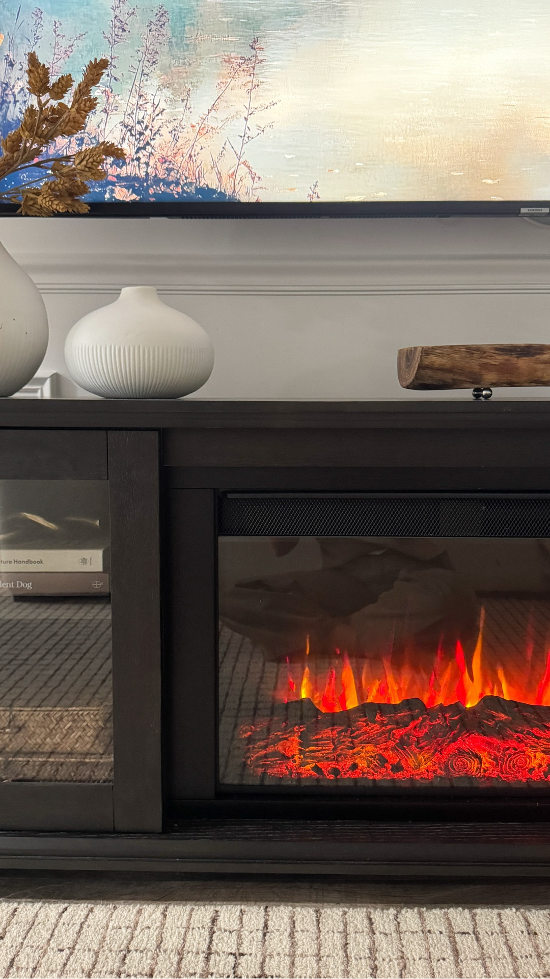 A fireplace that truly does it all — heat, storage, and style 🔥

This electric fireplace console completely transformed our movie corner! It gives off the dreamiest warm glow while offering hidden storage for books, games, and blankets. With adjustable heat, multiple flame colors, and the coziest ambiance, it instantly makes the space feel like our own mini home theater 🤎


#ElectricFireplace #FireplaceConsole #CozyHomeDecor #ModernOrganicHome #DesignerLookForLess #HomeTheaterInspo #WayfairFinds
#cozyseason #basementdesign

#LTKSaleAlert #LTKHome #LTKStyleTip

#LTKHome #LTKSeasonal #LTKSaleAlert