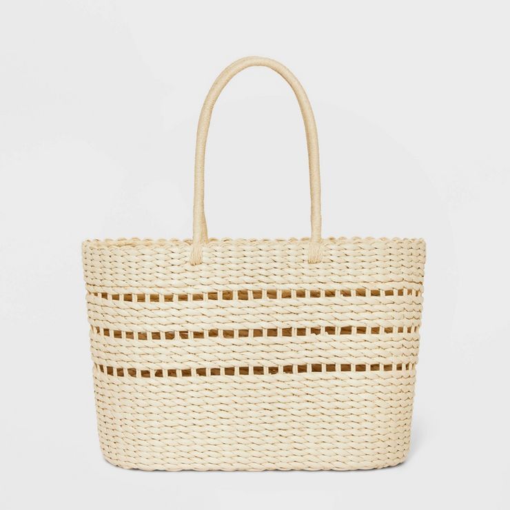 XL Straw Tote Handbag - A New Day™ Natural, Target Summer Outfit, Summer OOTD | Target