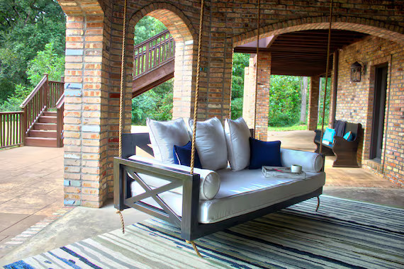 Finley Hardwood Daybed Porch Swing | Etsy | Etsy (US)