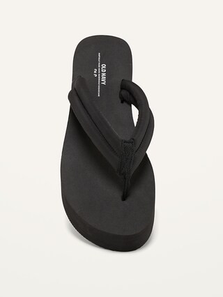 Puffy Nylon Strap Sugarcane-Blend Platform Flip-Flops for Women (Partially Plant-Based) | Old Navy (US)