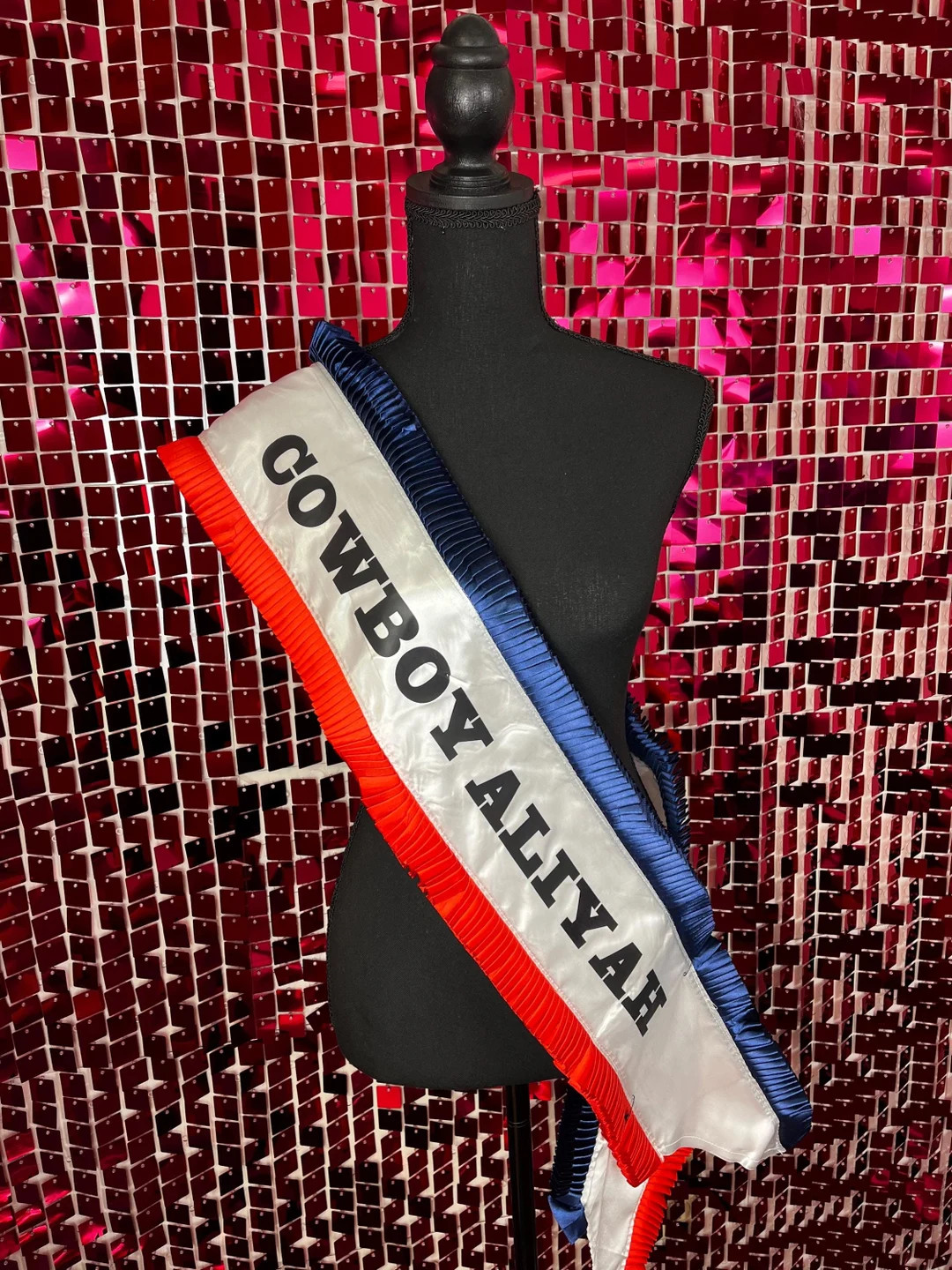 Cowboy Sash, Cowboy Kamala Sash, Red White and Blue Sash, Bride Sash, Birthday Sash, Halloween Co... | Etsy (US)