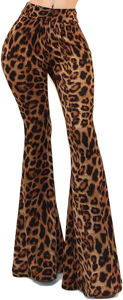 Vivicastle Women's USA Lightweight Boho Comfy Stretchy Bell Bottom Flare Pants | Amazon (US)