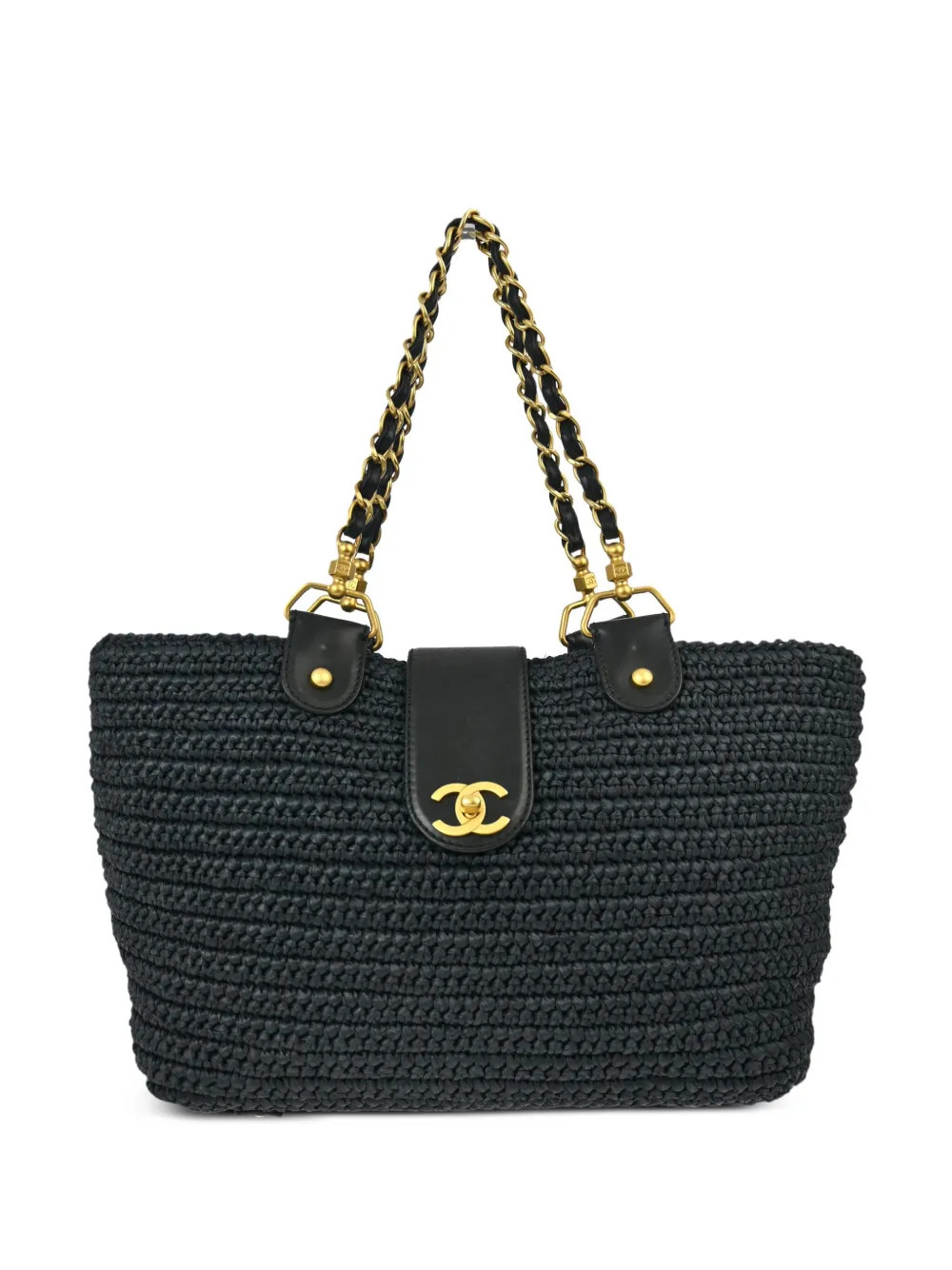 CHANEL Pre-Owned 2006 Chain Tote Bag  | Blue | FARFETCH | Farfetch Global
