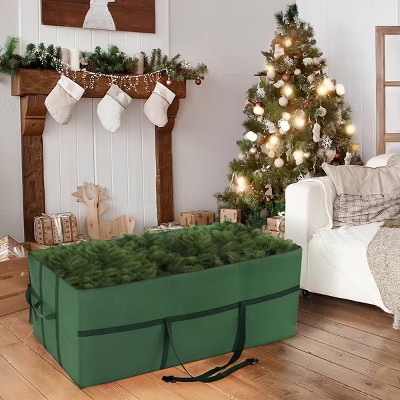 Elf Stor Christmas Tree Heavy-Duty Canvas and Nylon Storage Bag Green | Target