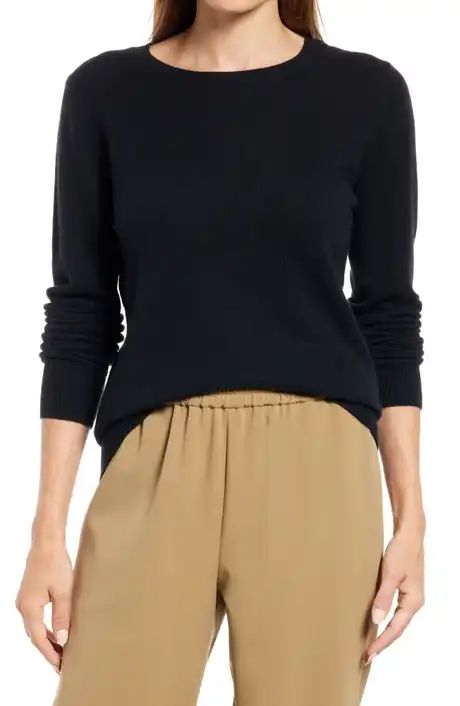 Organic Cotton Blend Crewneck Sweater | Nordstrom