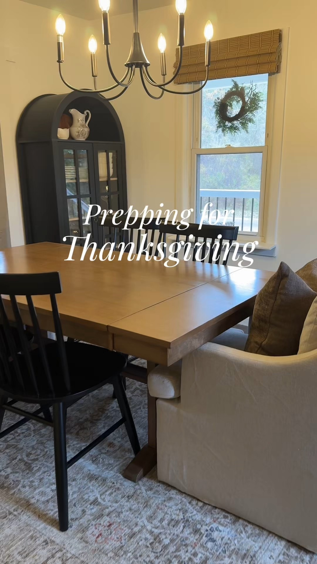 The dining room is finally coming together for the holidays! I've been making little changes each week to make hosting (and life lol) feel easier! This hutch fit this corner perfectly and now everything I need is right here

#LTKHome