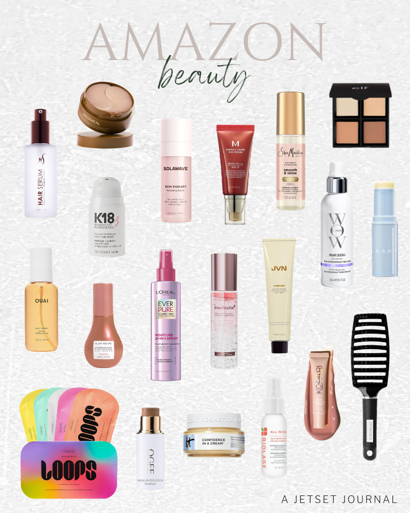 Add a little something special to your vanity with these Amazon Beauty Finds. Sharing with you OUAI’s travel-size wave spray and a variety pack of hydrogel sheet masks from Loops. Glow Recipe’s tinted face serum is also another option in the collection, and people are also obsessed with this watermelon lip balm with mineral sunscreen. Such great finds!

#LTKSeasonal #LTKSaleAlert #LTKTravel 

 