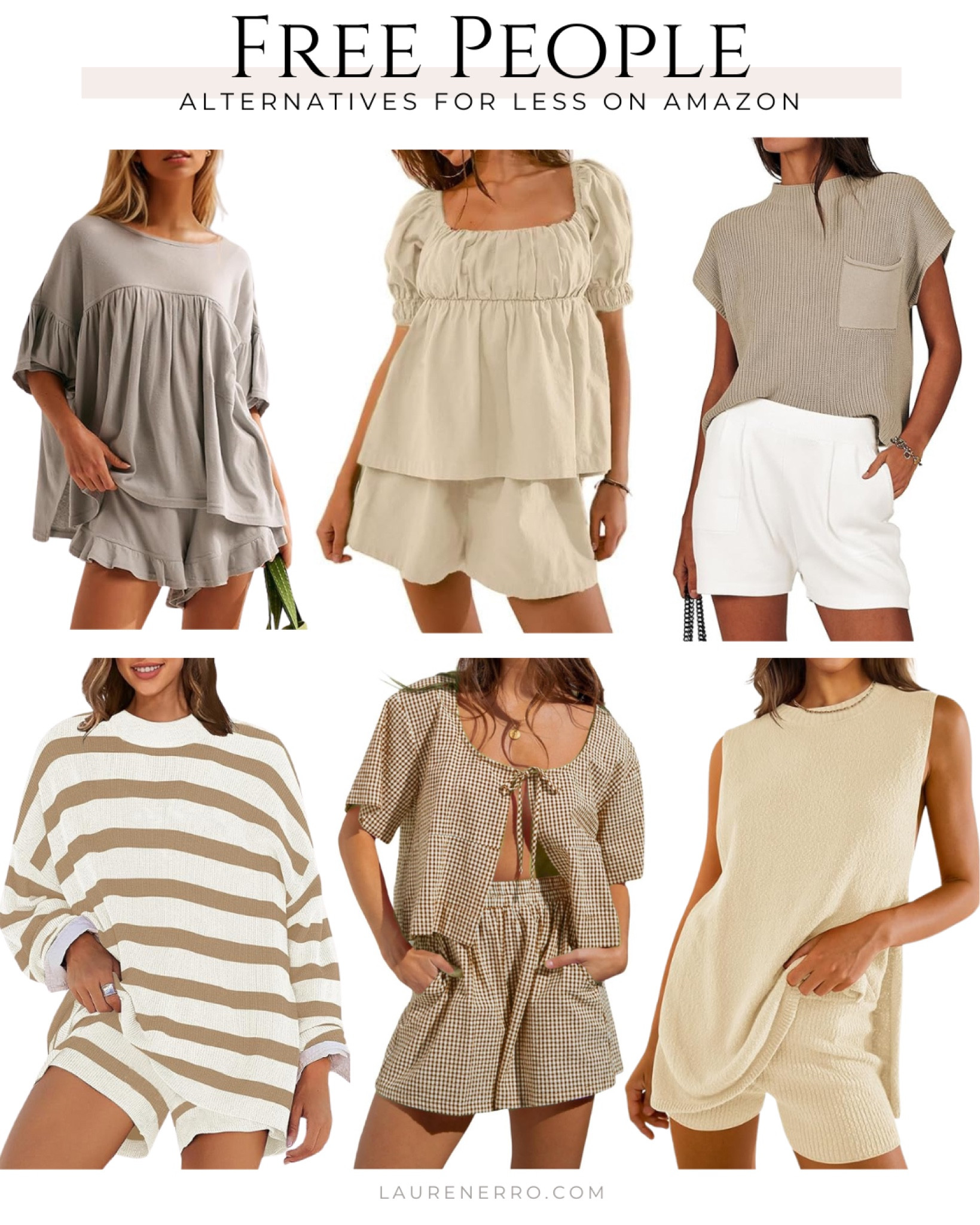 Free people set alternatives on Amazon!
.
.
.
2 pieces sets, shorts sets, lounge wear, babydoll top, sweater set, tie front, cap sleeve 

#LTKFindsUnder50 #LTKStyleTip #LTKMidsize