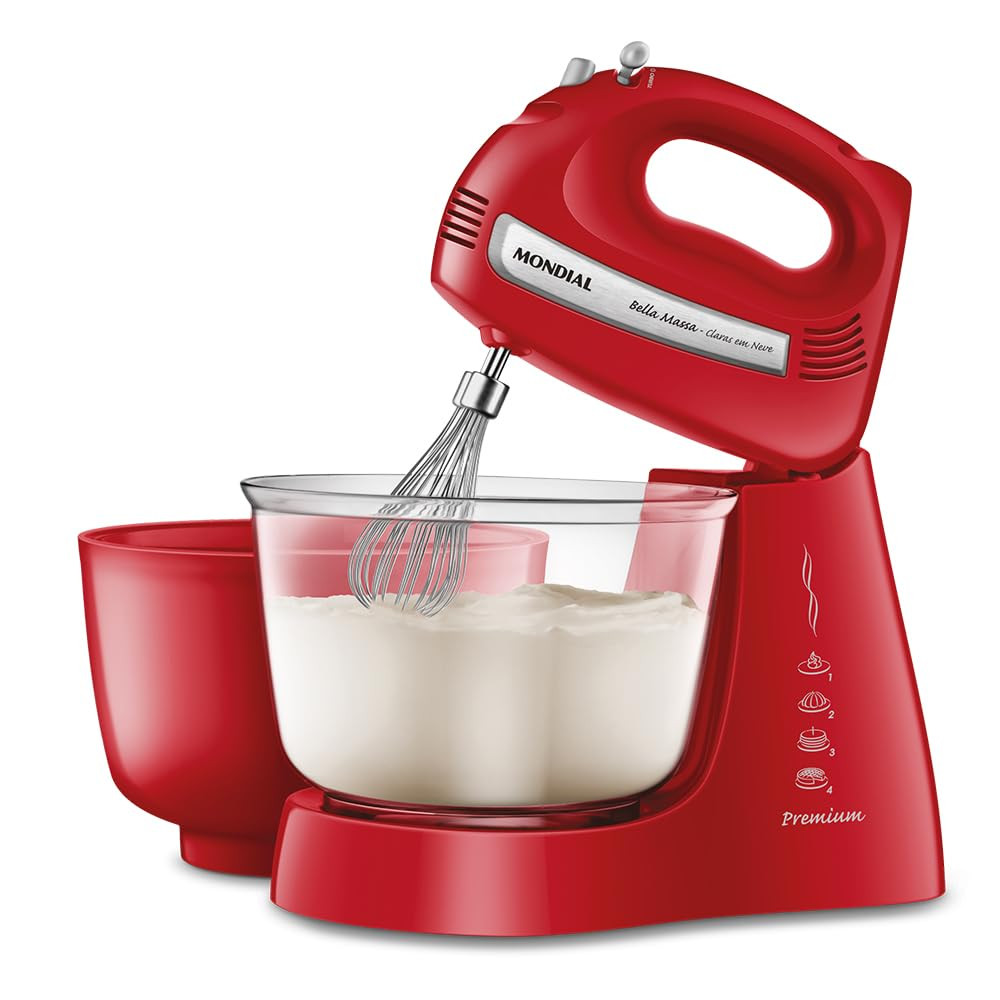 Batedeira Pratic Due, Mondial, Vermelho, 400W, 220V - B-45-R | Amazon (BR)