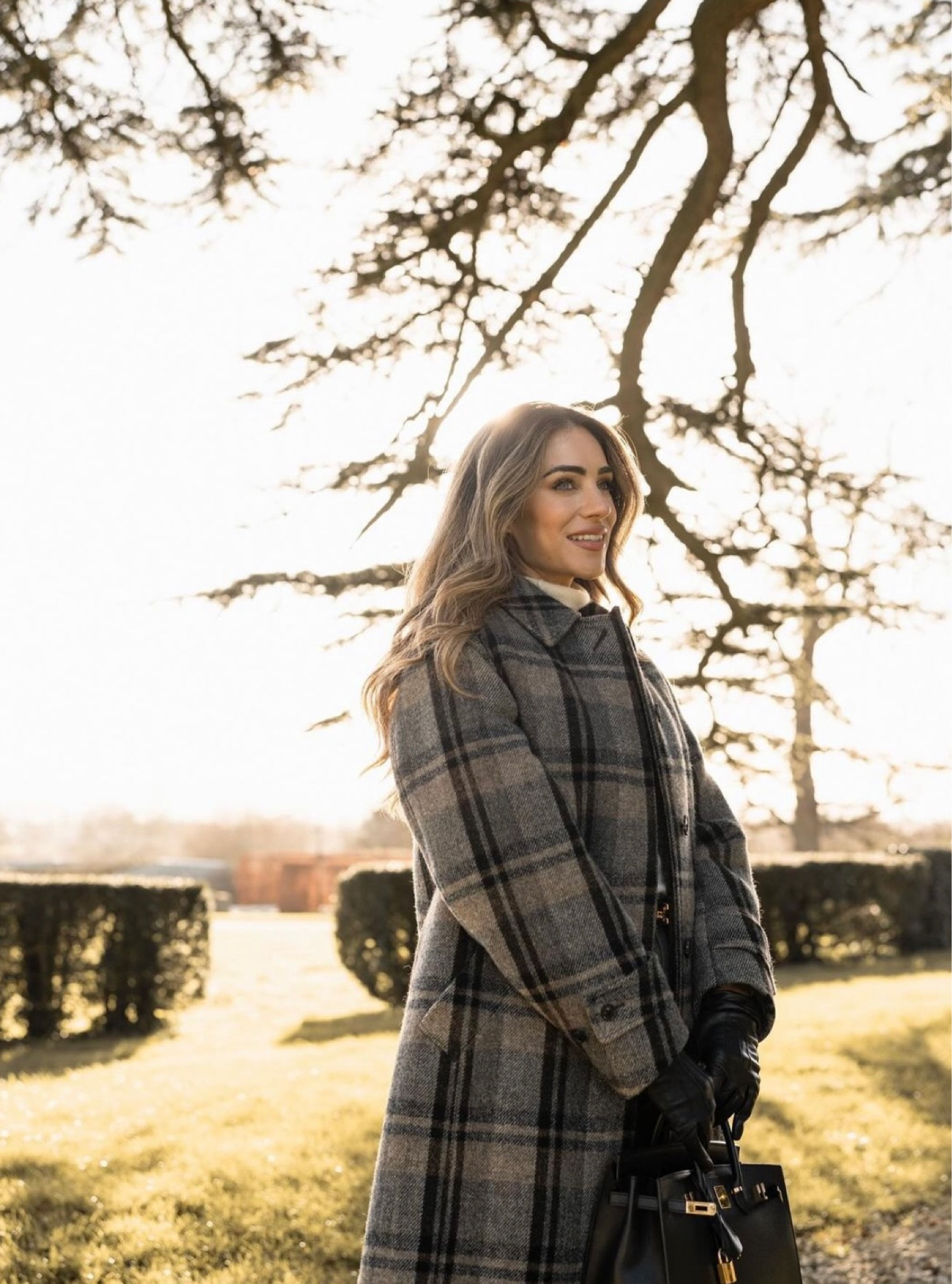 Winter Style, Winter Fashion, Outfit Inspiration, Lily Silk Turtleneck Jumper, Leather Gloves, Hermes Kelly Bag, Khaki Trousers 

#LTKeurope #LTKSeasonal #LTKstyletip