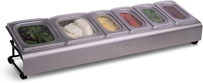ooni Pizza Topping Station – 2 x 1.6L and 4 x 0.8L Containers with Custom Fit Lids, Pizza Oven ... | Amazon (US)