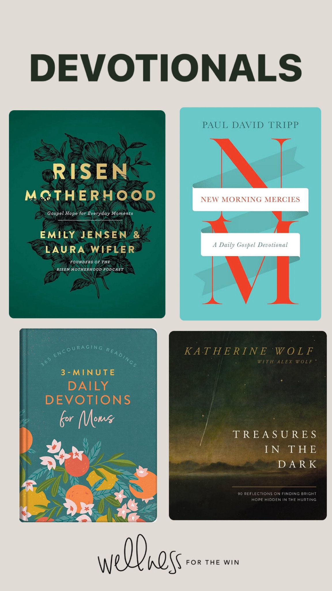 Linking this 3 minute devotional for moms I have and love! Just started this risen motherhood book and love so far! @kelliebullard recommended new morning mercies so I added it to my cart a while ago, and I’ve heard great things about Katherine Wolfe books too!

Devotional / Christian mom / faith / gifts for her / stocking stuffer 

#LTKGiftGuide #LTKFindsUnder50 #LTKHoliday