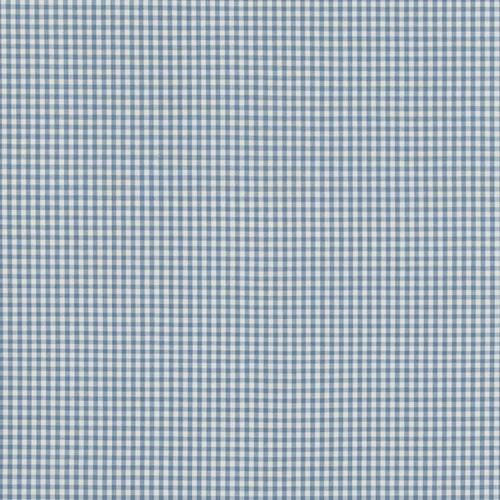 Baker Lifestyle Sherborne Gingham Soft Blue Fabric | DecoratorsBest