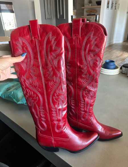 Red boots for fall