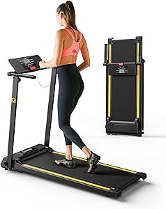 UREVO Folding Treadmill, 2.25HP Foldable Treadmill with 12 HIIT Modes, Compact Mini Treadmill for... | Amazon (US)