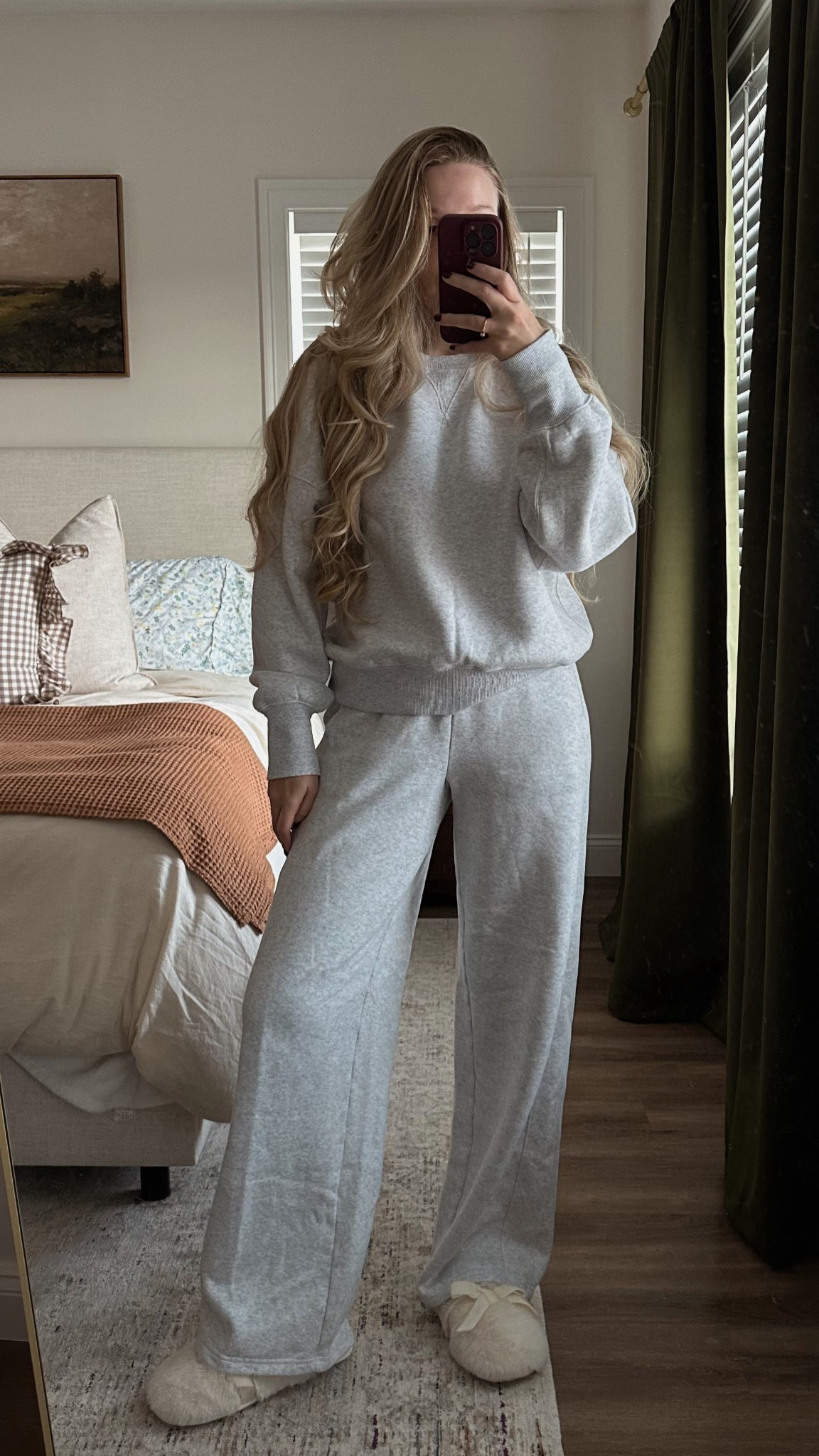 Cozy loungewear sets are basically my personality!🤍
Size small long in pants 
Size medium in sweatshirt

#LTKTall #LTKSaleAlert #LTKStyleTip