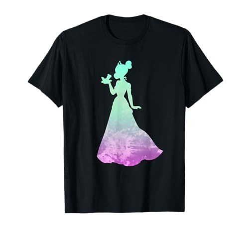 Disney Princess Tiana Silhouette Pretty Tie Dye T-Shirt | Amazon (US)