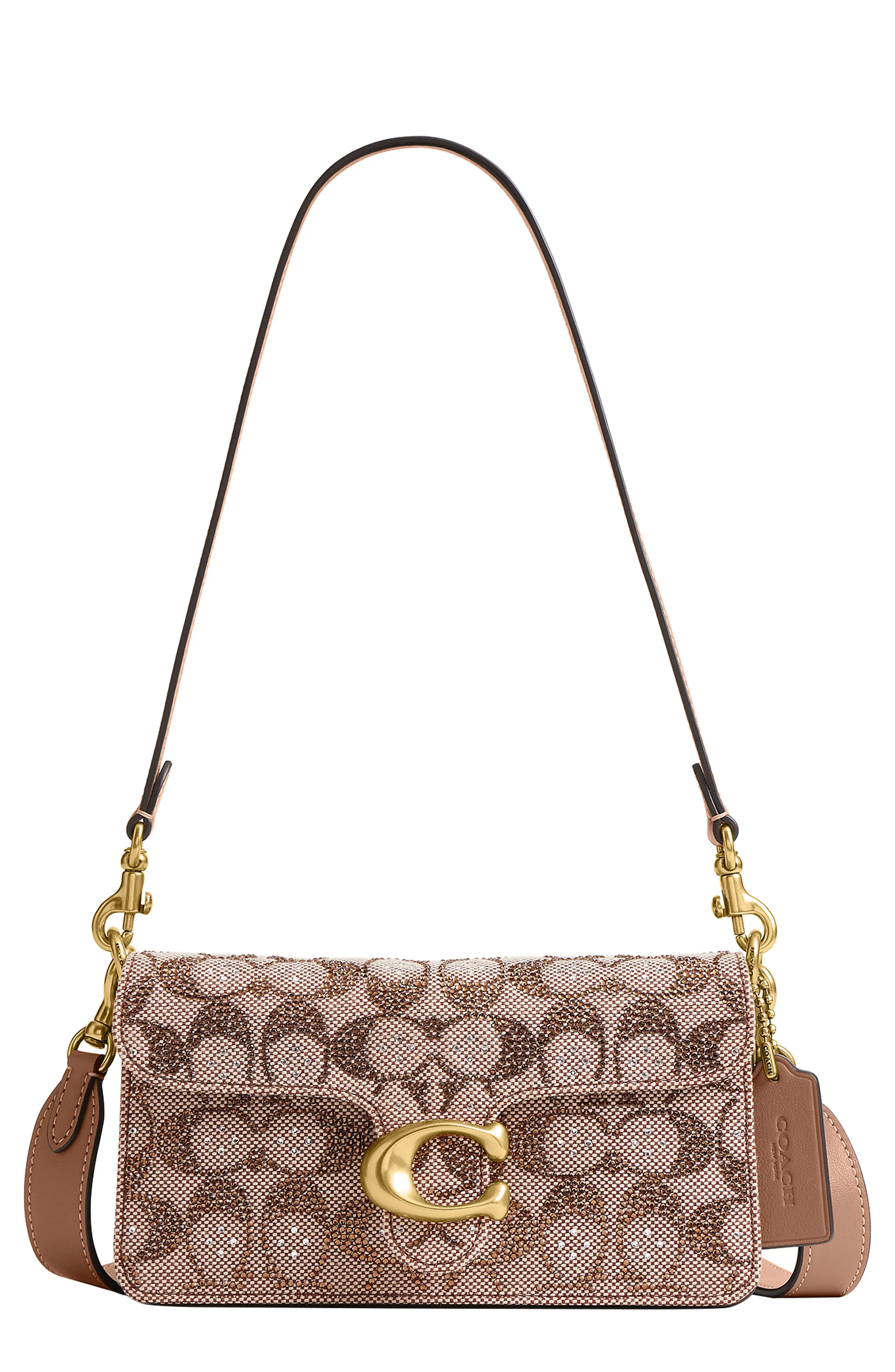 COACH Soft Tabby 20 Crystal Signature Jacquard Shoulder Bag (Women) | Nordstrom | Nordstrom