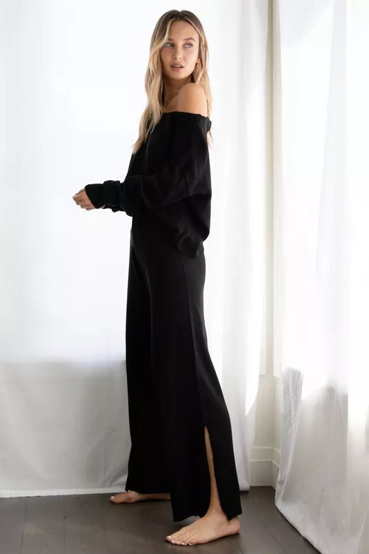 Knit Sweater and Split Hem Pants Set | Nasty Gal (US)