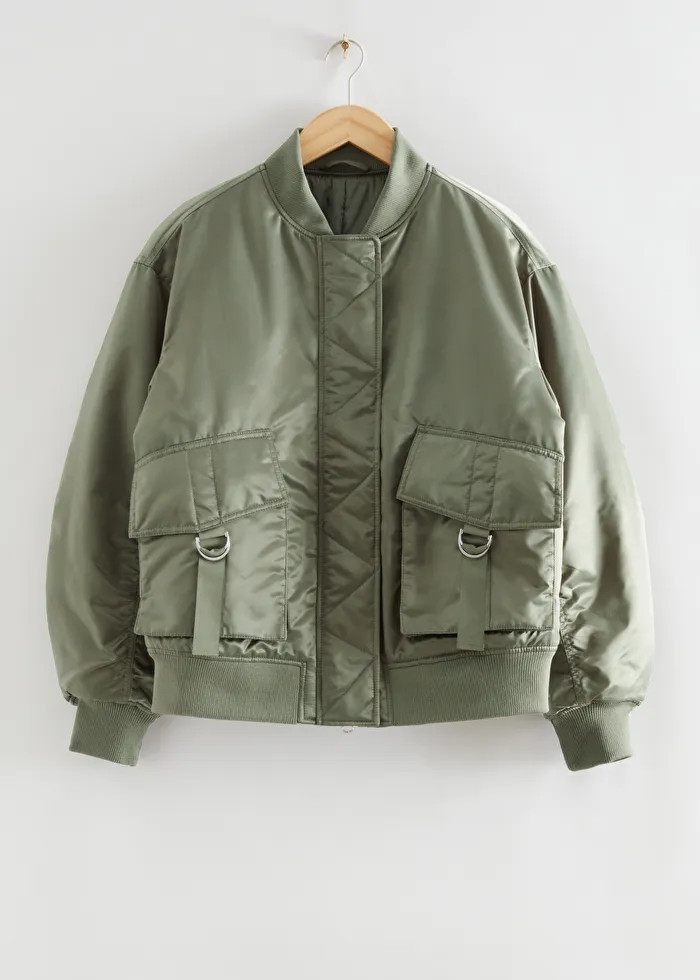 Oversized Satin Flight Jacket | & Other Stories (EU + UK)