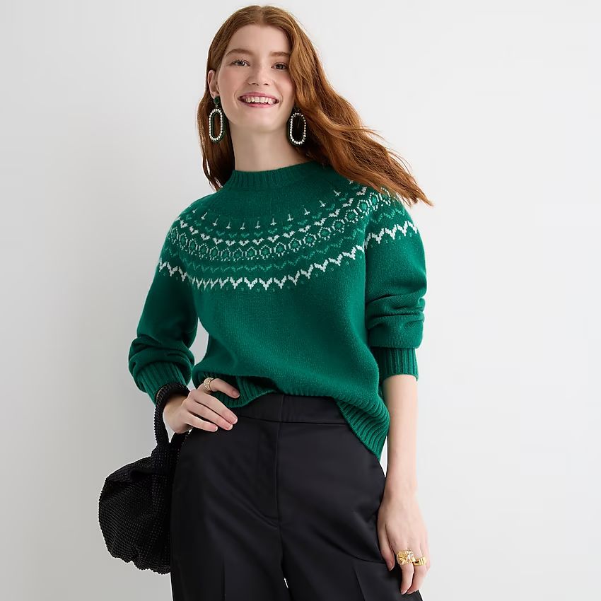 Cashmere Fair Isle pullover sweater | J.Crew US