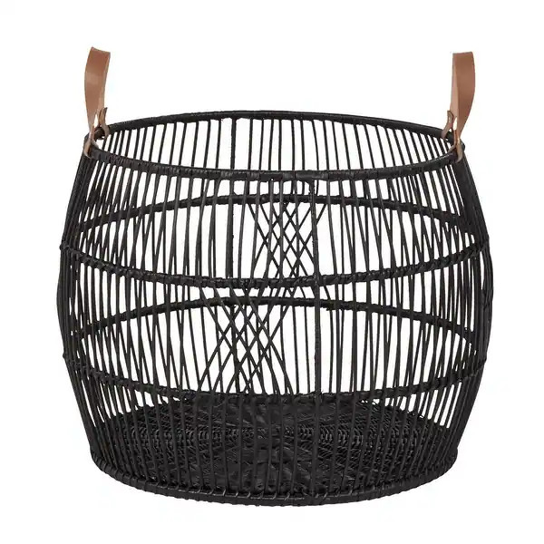 Classic Home Sumatra Rattan Floor Storage Basket - Bed Bath & Beyond - 42141333 | Bed Bath & Beyond