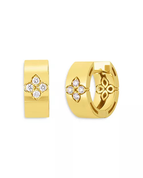 Roberto Coin 18K Yellow Gold Love In Verona Diamond Hoop Earrings | Bloomingdale's Jewelry & Acce... | Bloomingdale's (US)