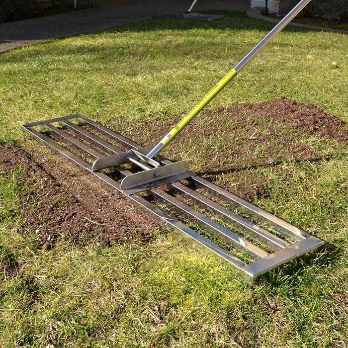 Rocklin™ Lawn Leveling Rake | Levelawn Tool | Level Soil or Dirt Ground Surfaces Easily | 48”... | Amazon (US)