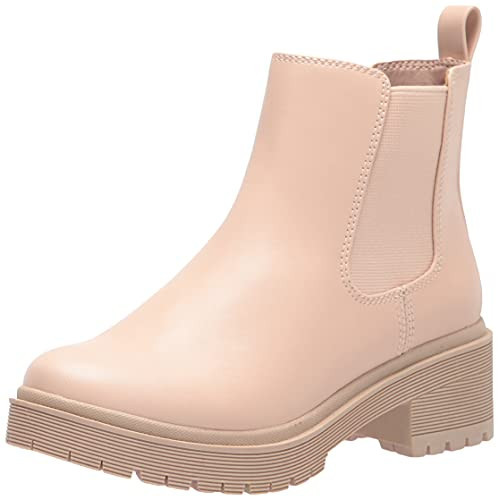 Amazon Essentials Women's Combat Chelsea Boot, Blush, 12 | Amazon (US)